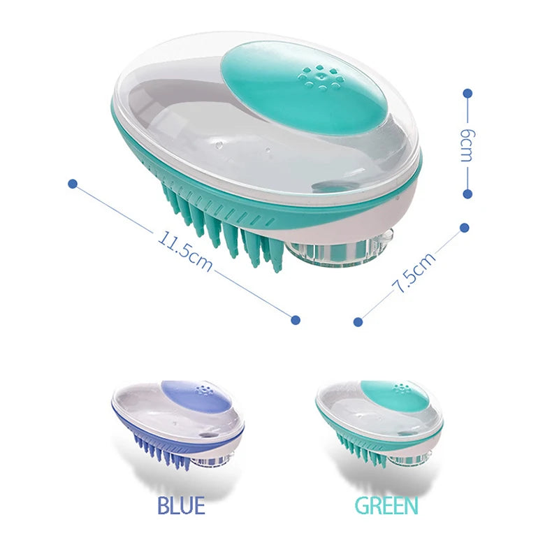 Pet Dog Cat Bath Brush 2-in-1 Pet SPA...