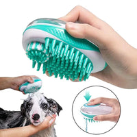 Pet Dog Cat Bath Brush 2-in-1 Pet SPA...