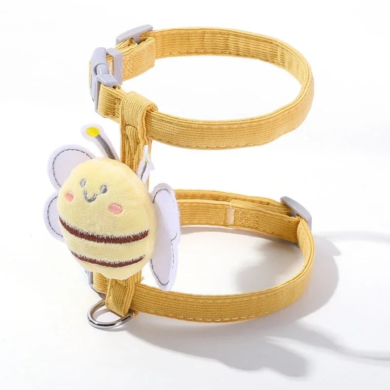 Cat Harness Leash Collar Set Adjustable...