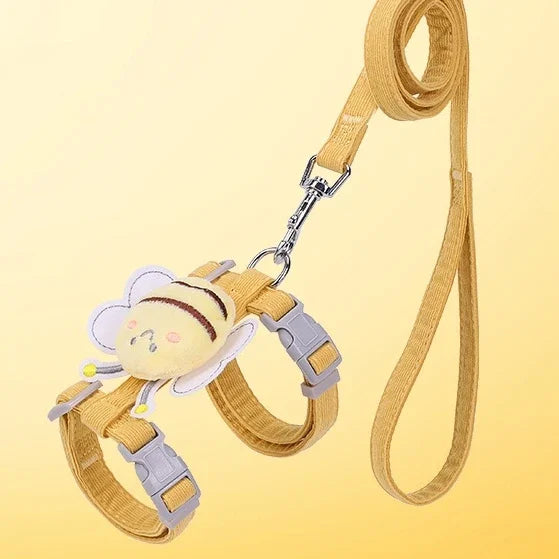 Cat Harness Leash Collar Set Adjustable...