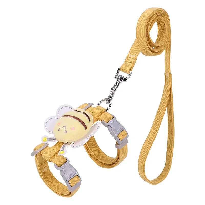 Cat Harness Leash Collar Set Adjustable...