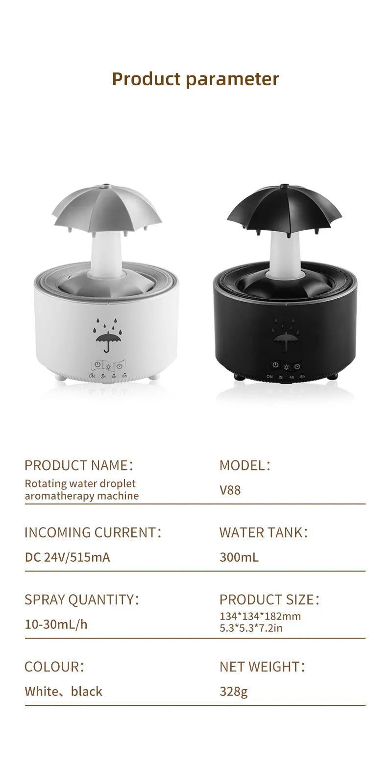 Creative Umbrella Water Drop Air Humidifier with...