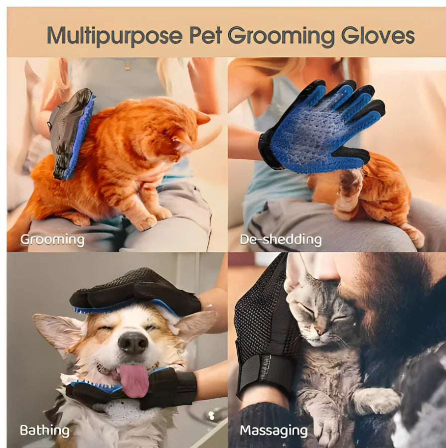 Pet Hair Glove Comb Pet Dog Cat Grooming...