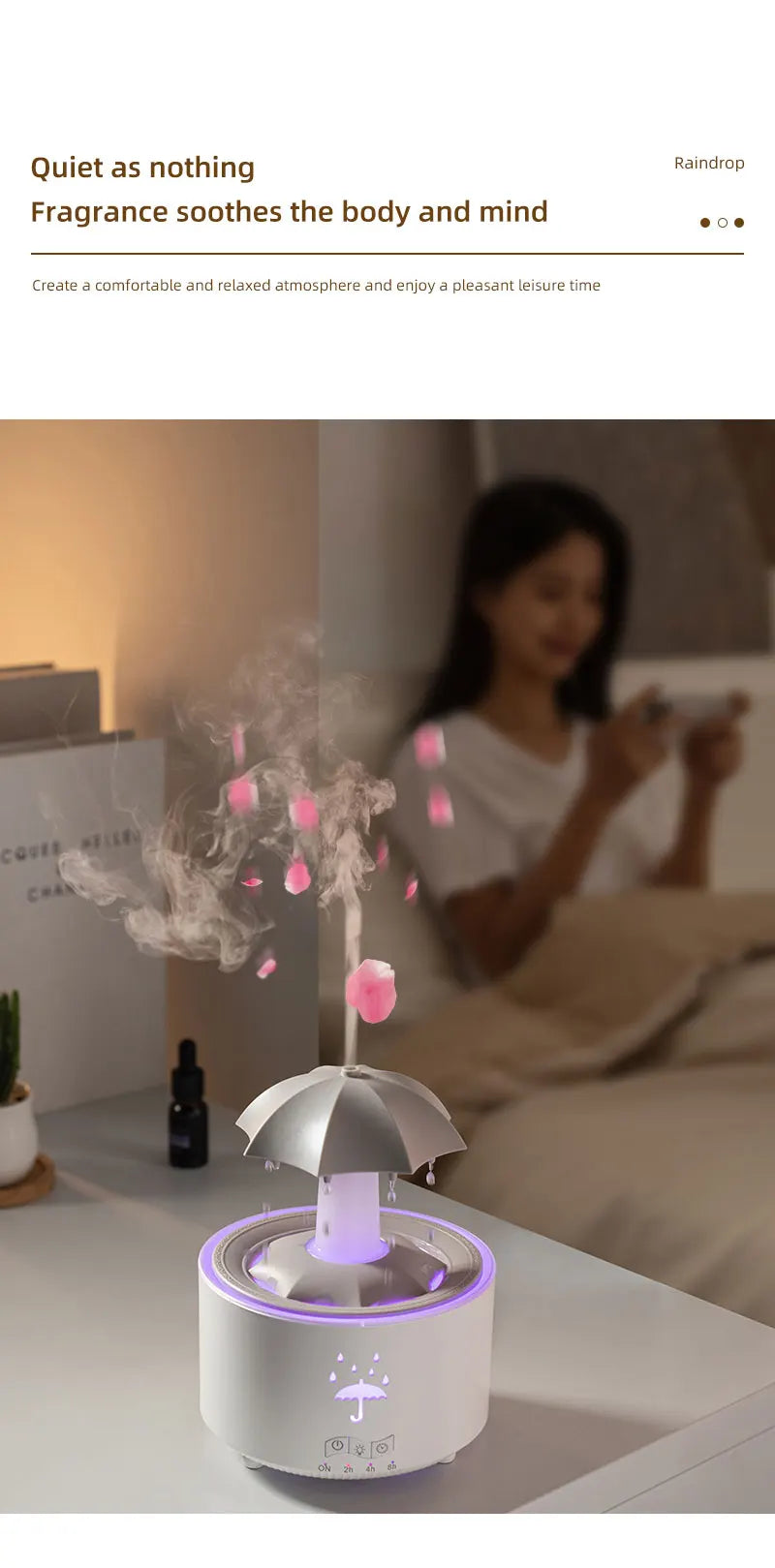 Creative Umbrella Water Drop Air Humidifier with...