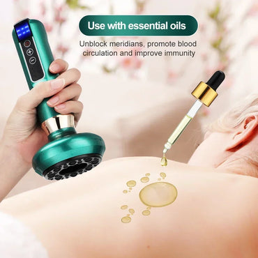 Tricolor Electric Massager GuaSha Anti Cellulite...