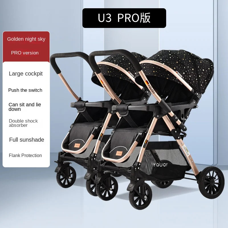 Twins Newborn 0-4 years old Baby stroller...