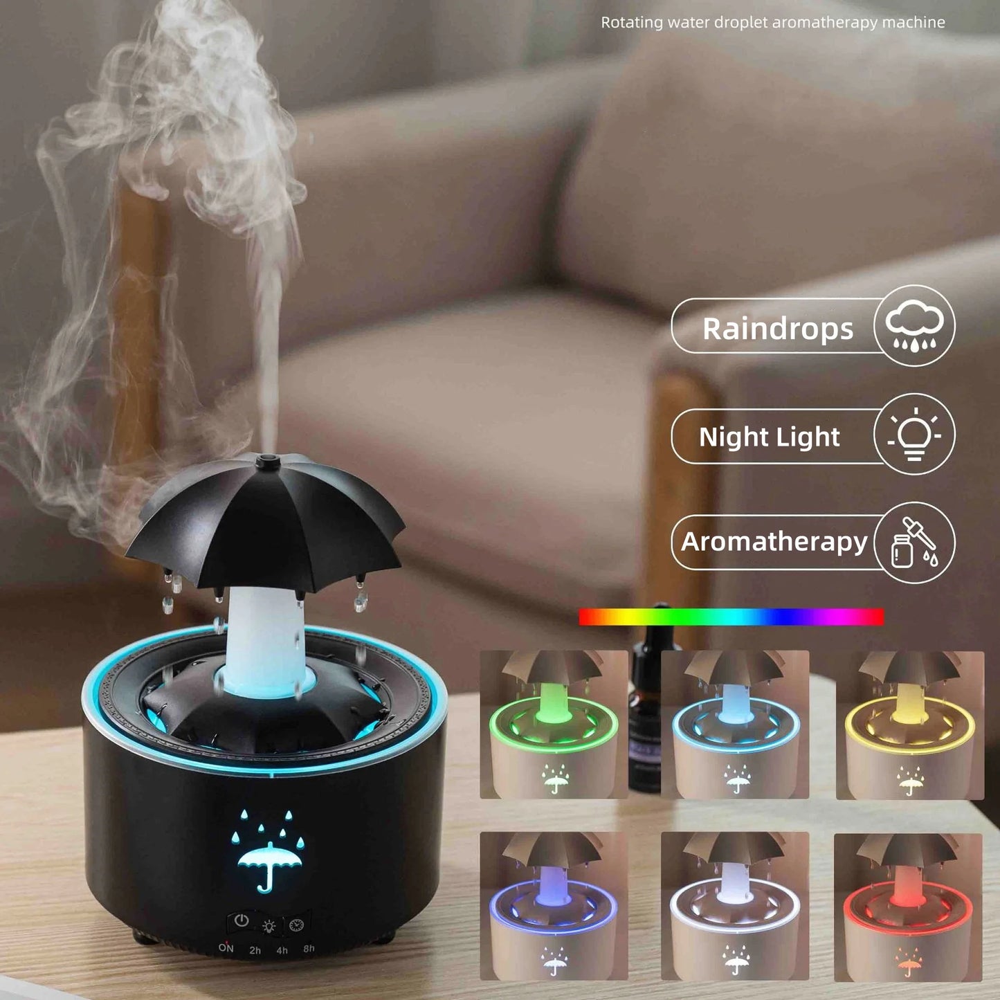Creative Umbrella Water Drop Air Humidifier with...